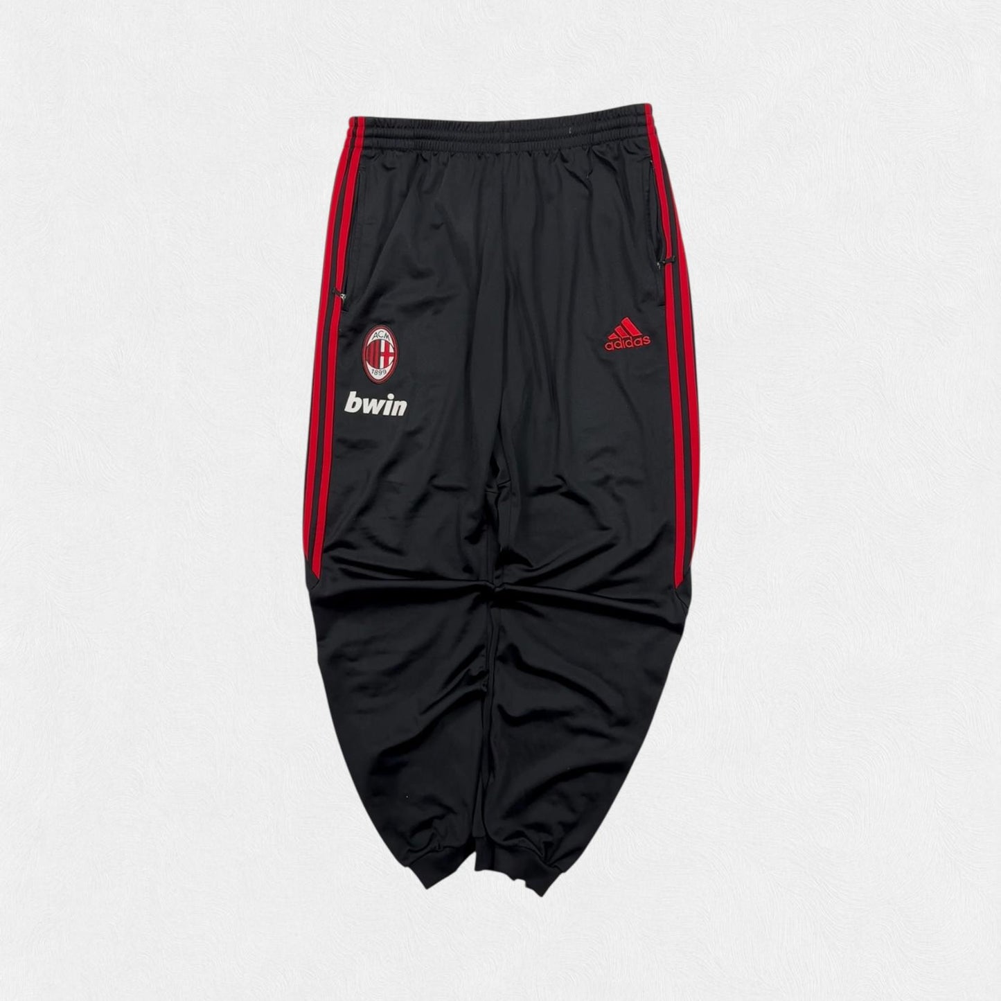 Vintage AC Milan 2010/11 Adidas baggy track pants (M)