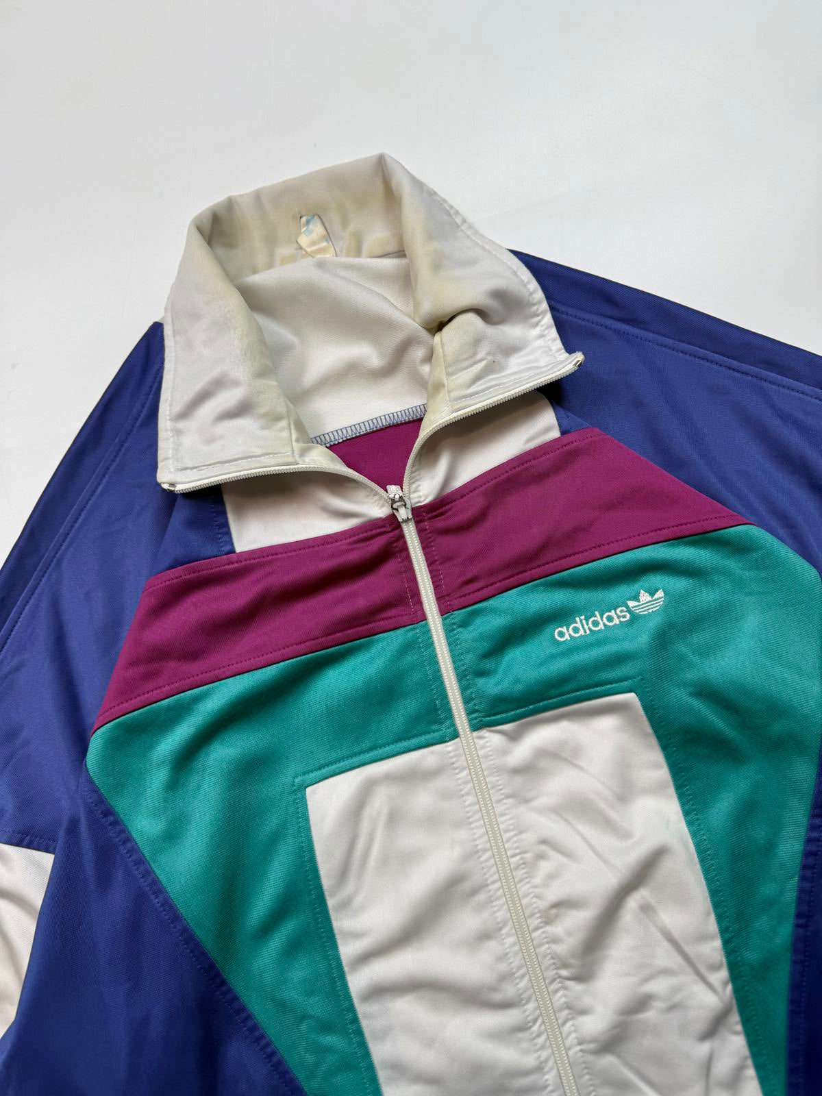 Vintage 90s Adidas originals colour block tracksuit (XL)