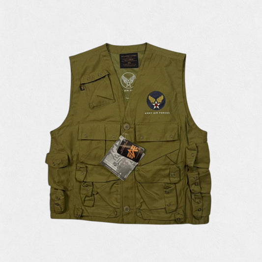 Vintage 90s BNWT Alpha Industries vest jacket (L)