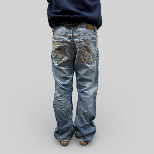 Vintage Y2K baggy hip hop Jeans (W32)