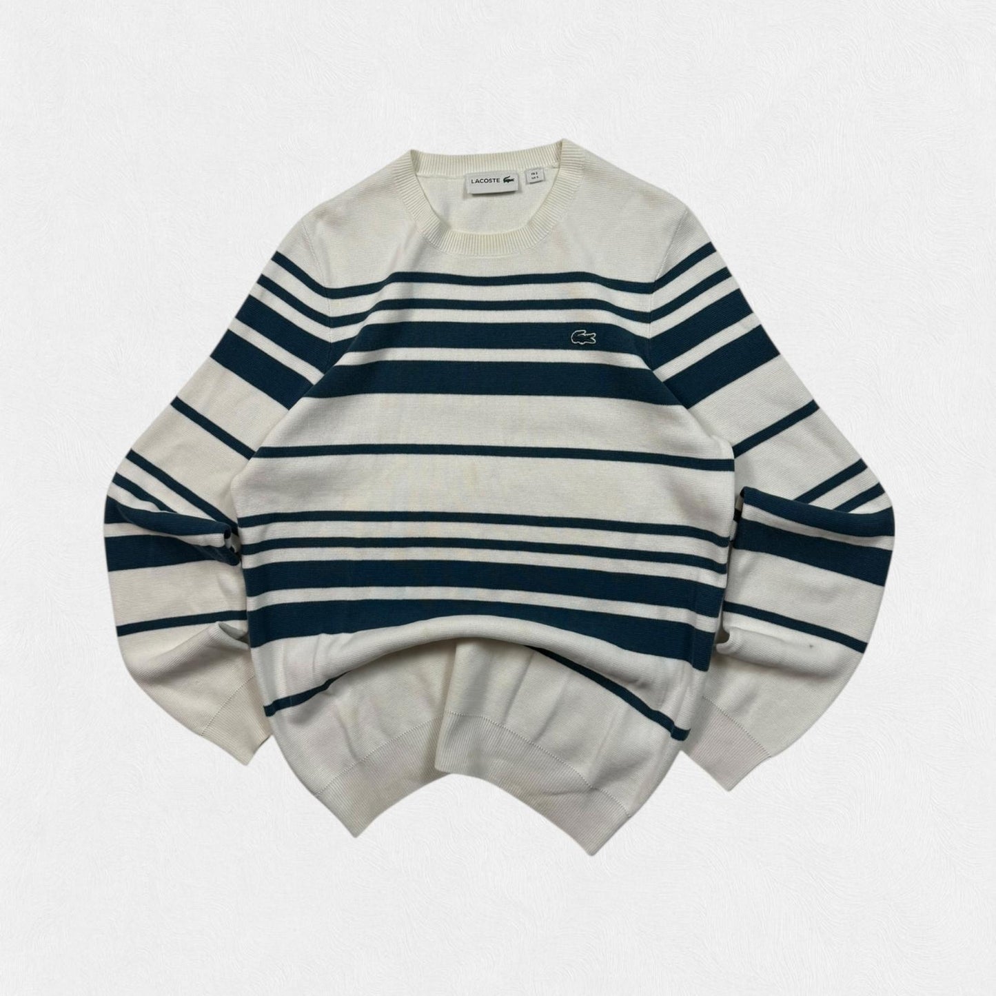 Lacoste striped knit sweater (S)