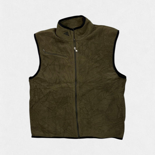 Vintage 90s Adidas gilet fleece jacket (S)