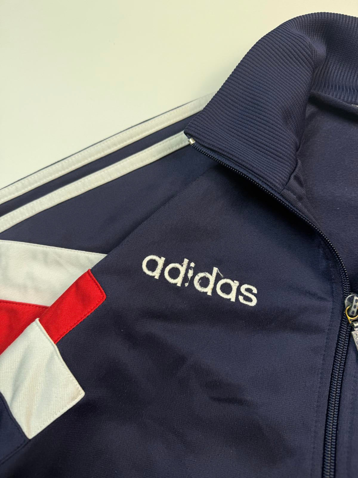 Vintage 90s Adidas originals colour block track top (M)