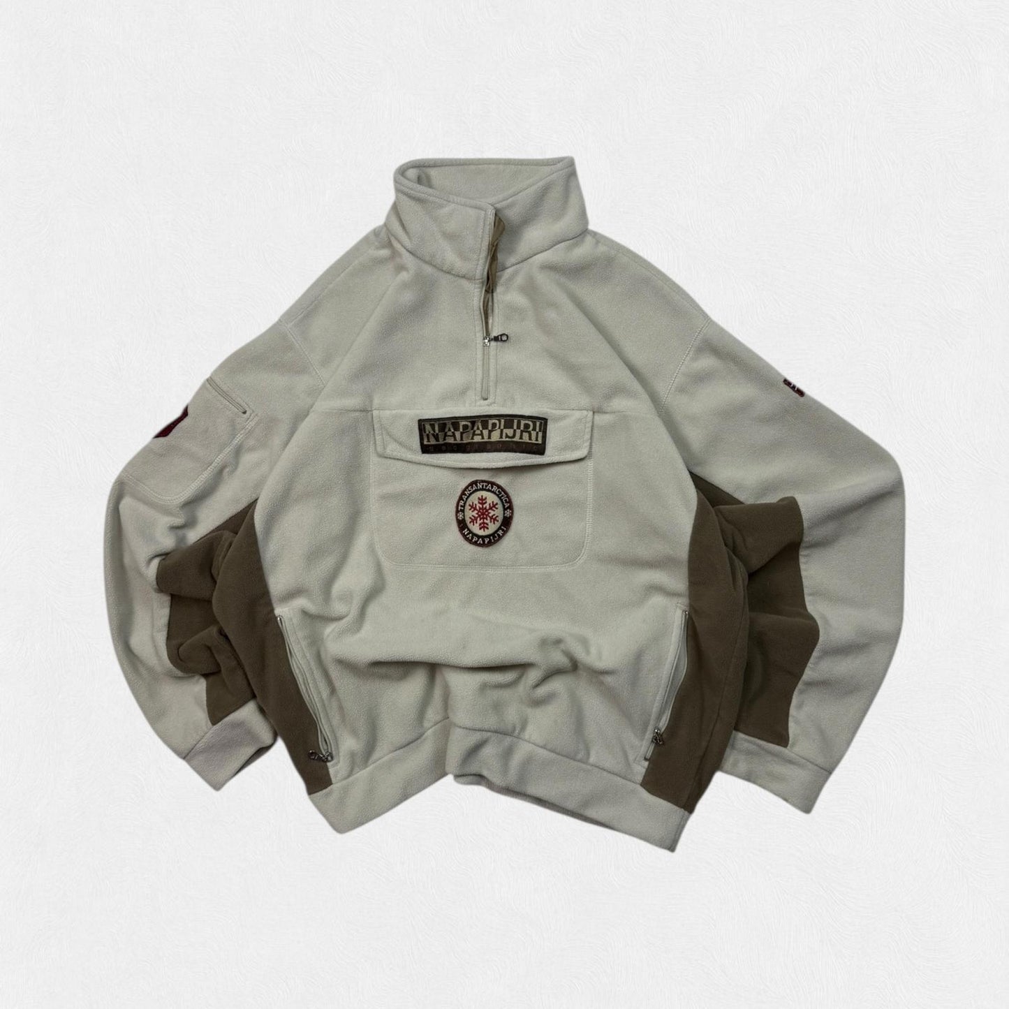 Vintage 90s Napapijri quarter zip fleece (M)