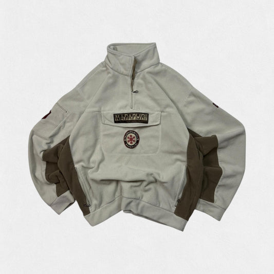 Vintage 90s Napapijri quarter zip fleece (M)