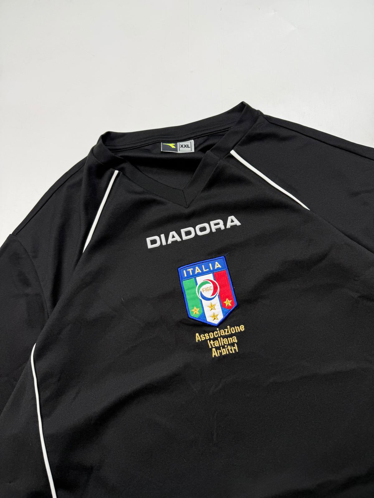 Vintage Italy Diadora referee football shirt (XXL)
