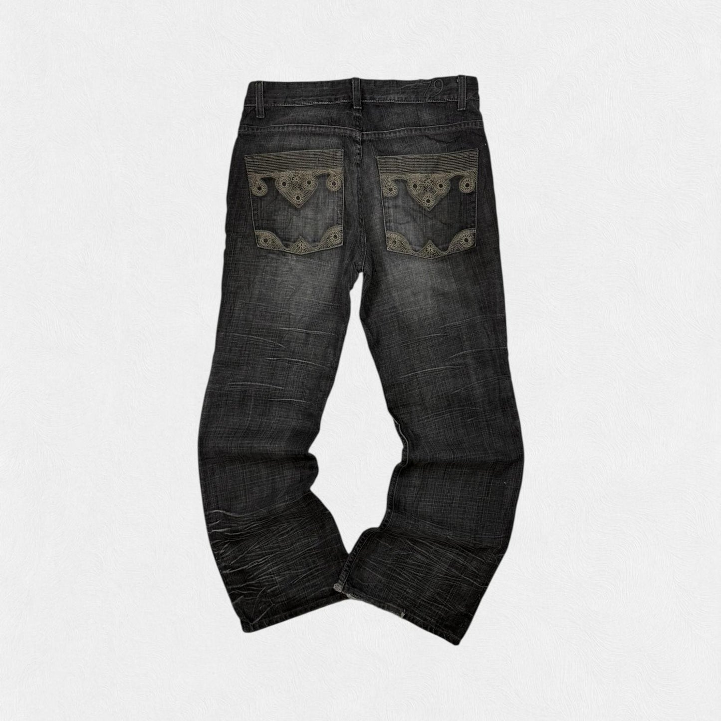 Vintage Y2K baggy bootcut hip hop Jeans (W32)