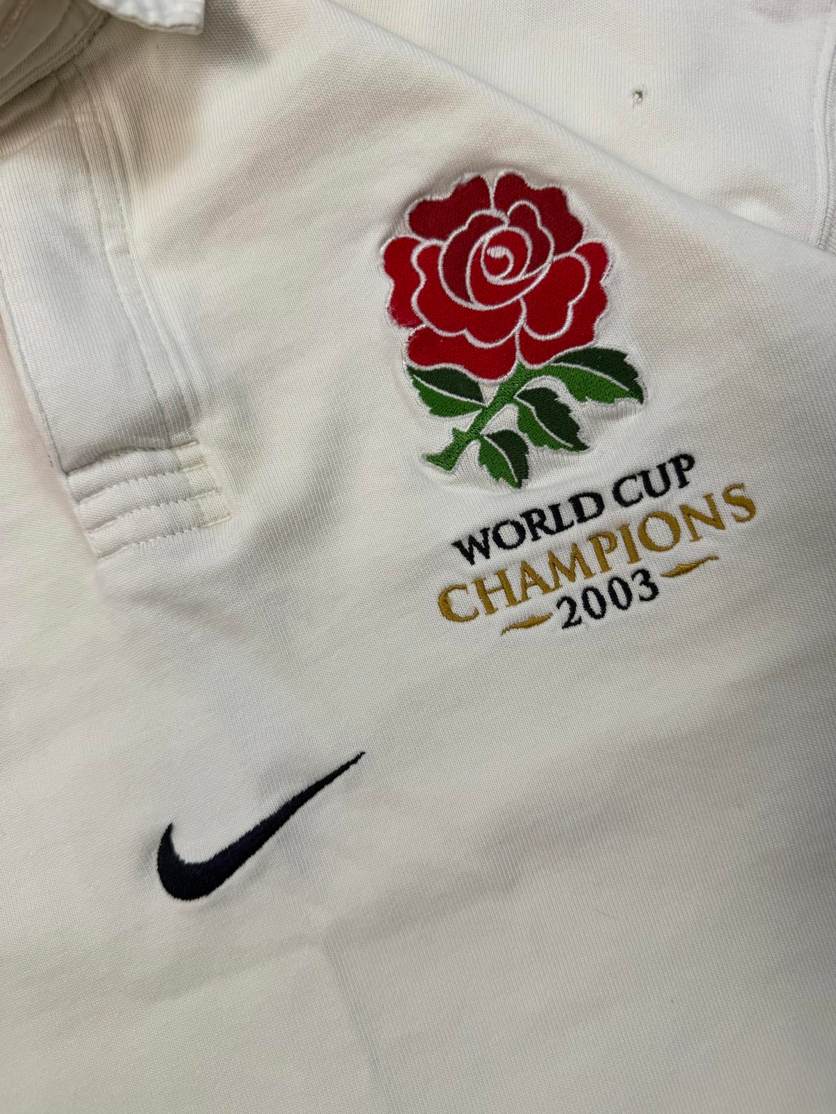 Vintage England 2003 rugby world cup champions Nike rugby shirt (XXL)