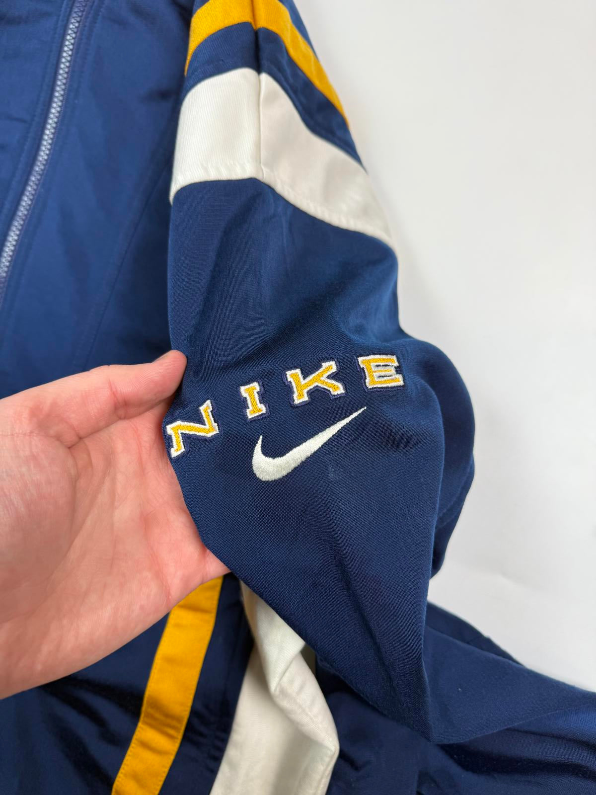Vintage 90s Nike colour block track jacket (L)