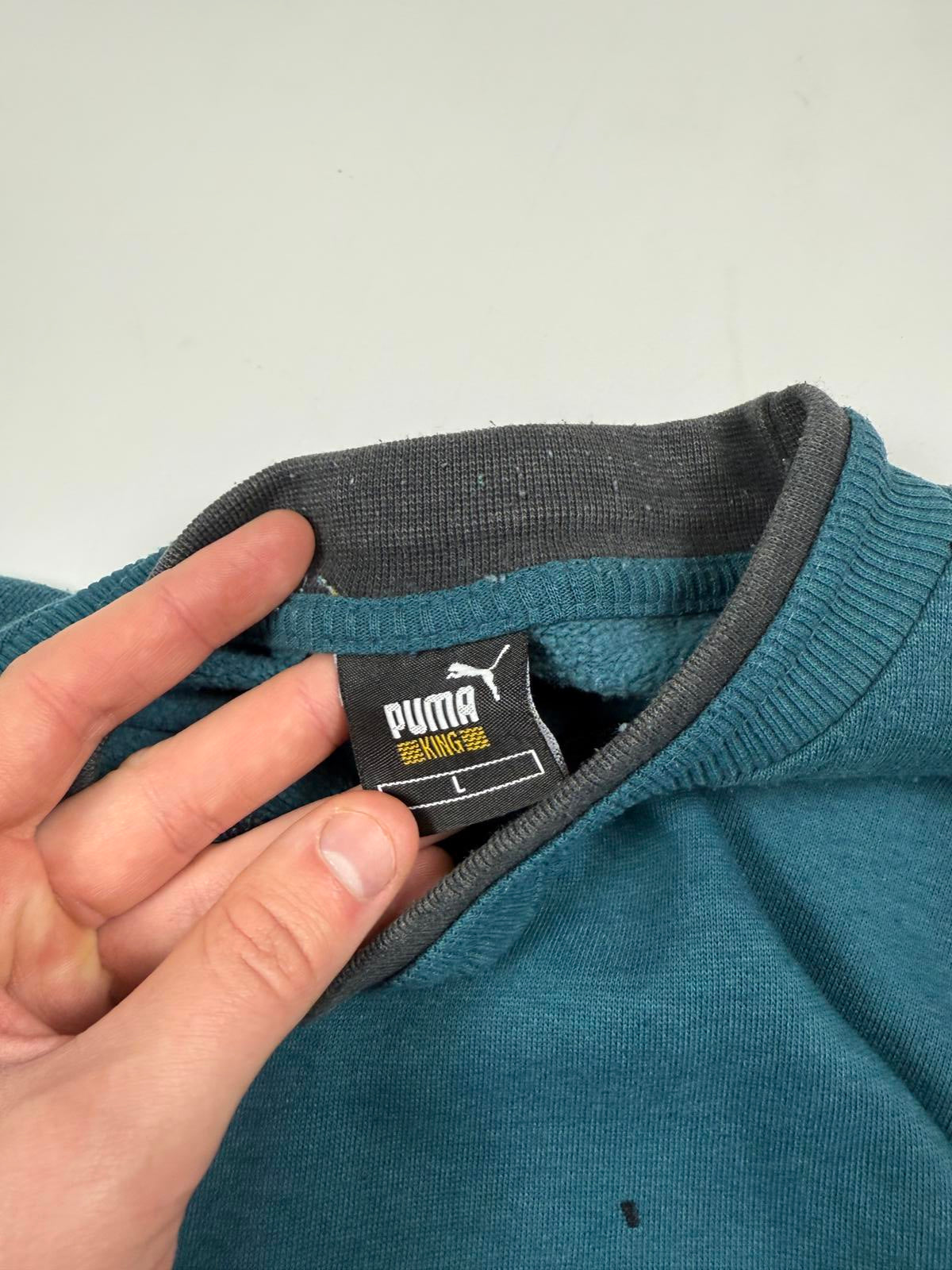 Vintage 90s Puma king centre logo sweatshirt (L)