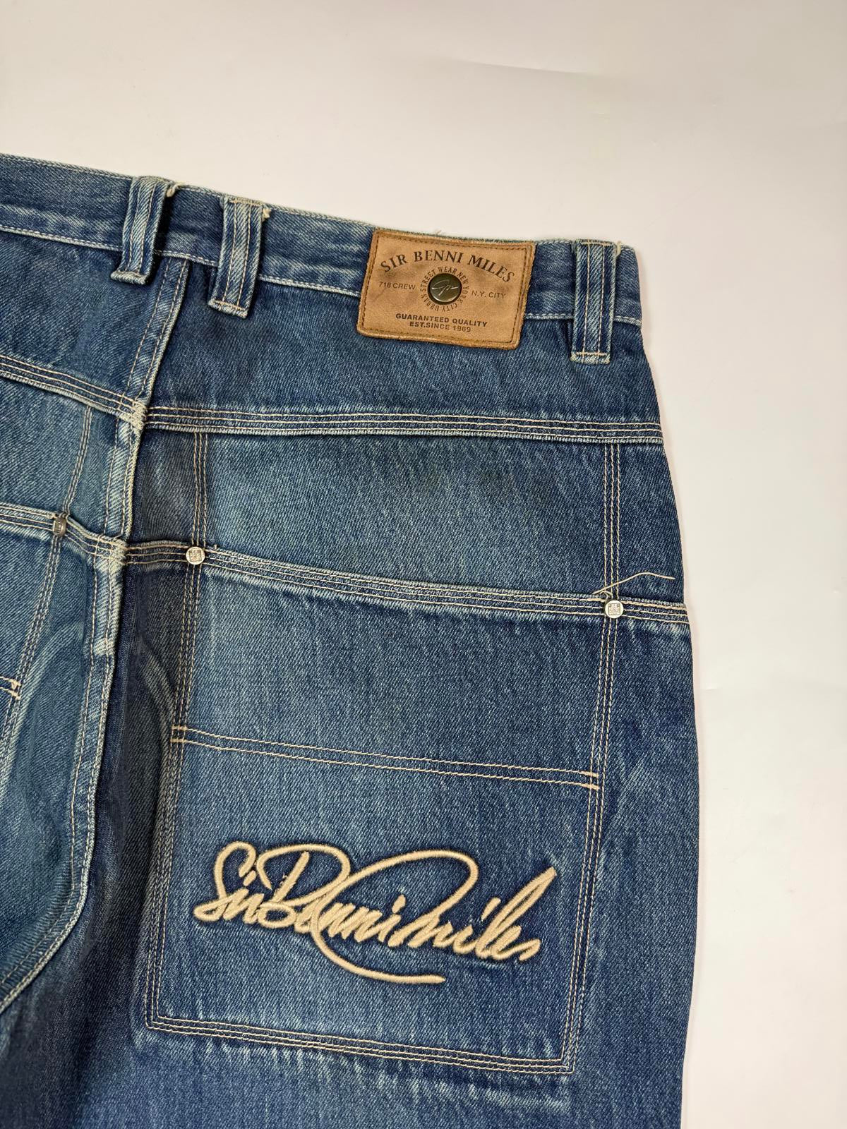 Vintage Sir Benni Miles baggy hip hop Jeans (W34)