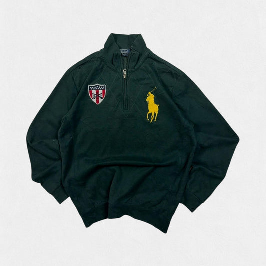 Vintage Polo Ralph Lauren big pony quarter zip sweatshirt (M)