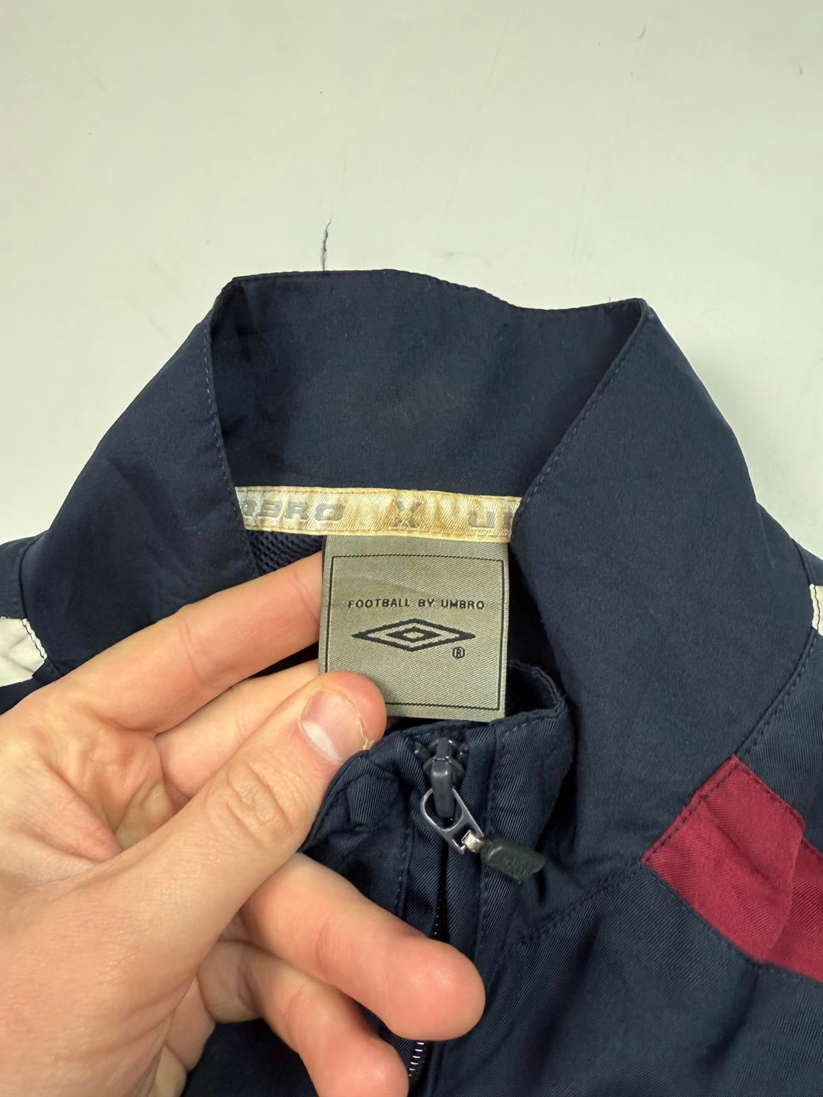 Vintage West Ham 2009/10 Umbro football track jacket (M)