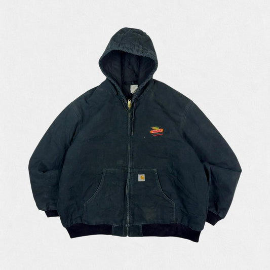 Vintage Carhartt workwear hooded active jacket (3XL)