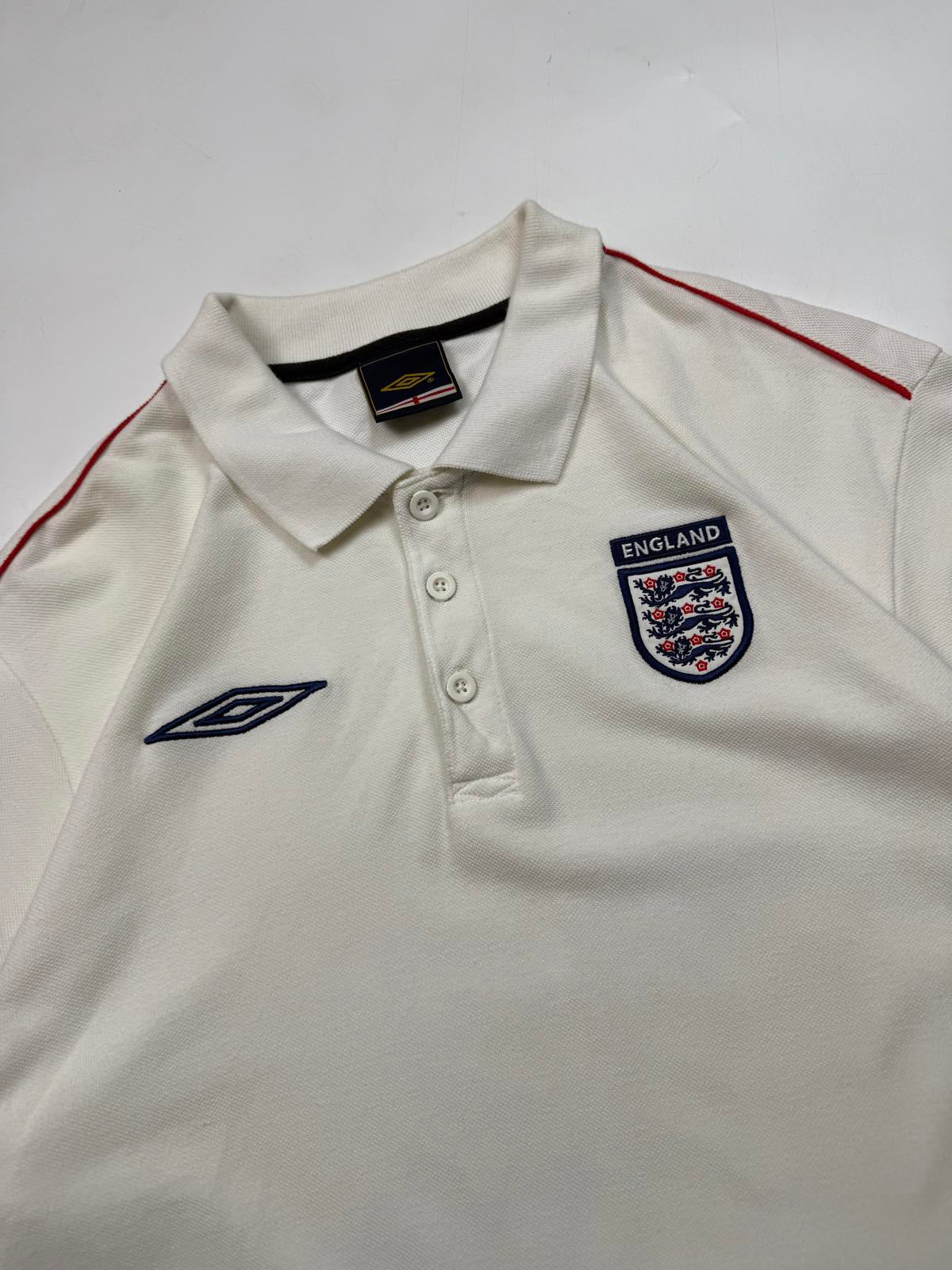 Vintage England 2000-02 Umbro football polo shirt (L)