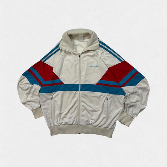 Vintage 80s Adidas originals colour block track top (M)