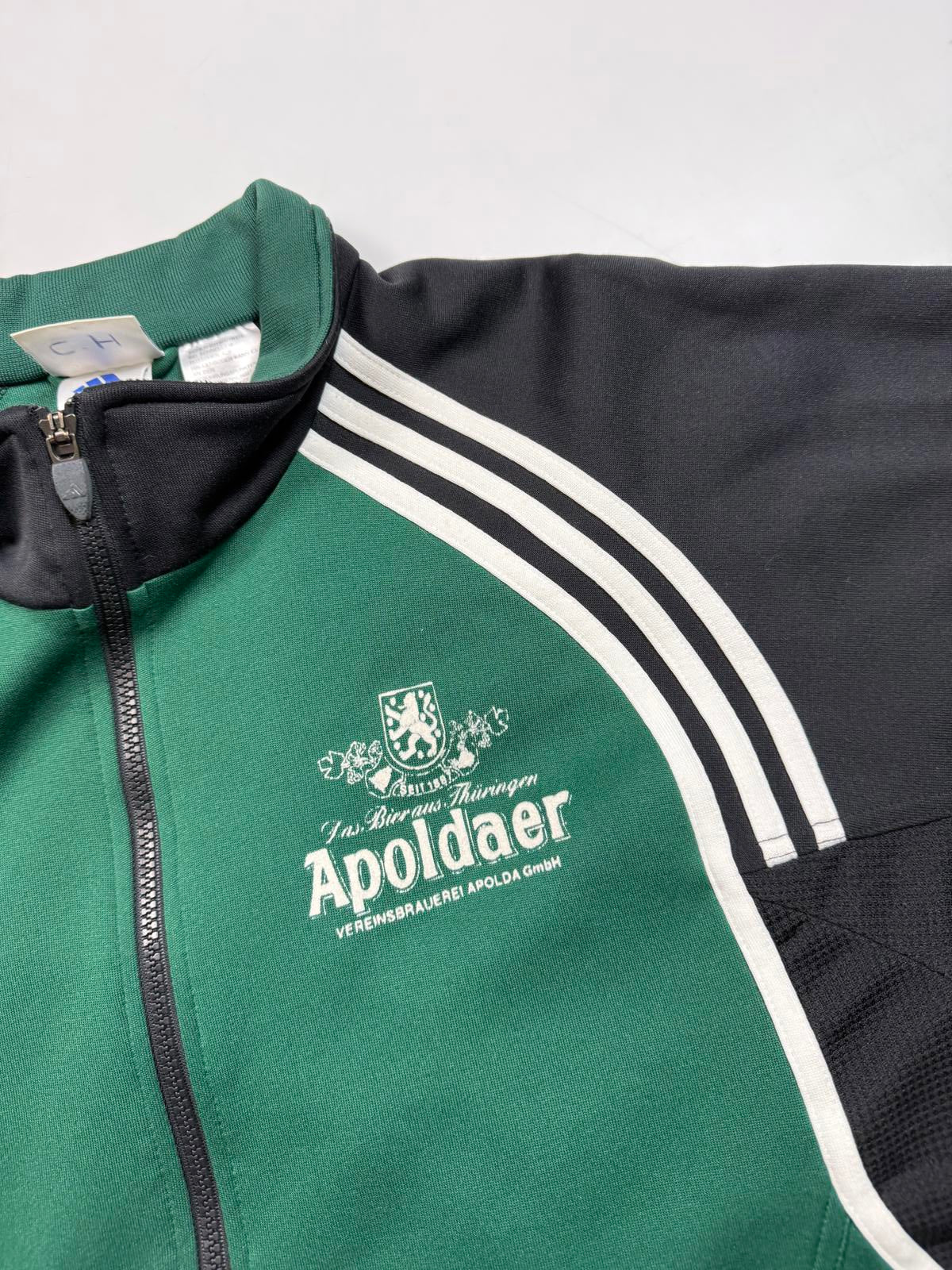 Vintage 90s Adidas colour block track top (L)