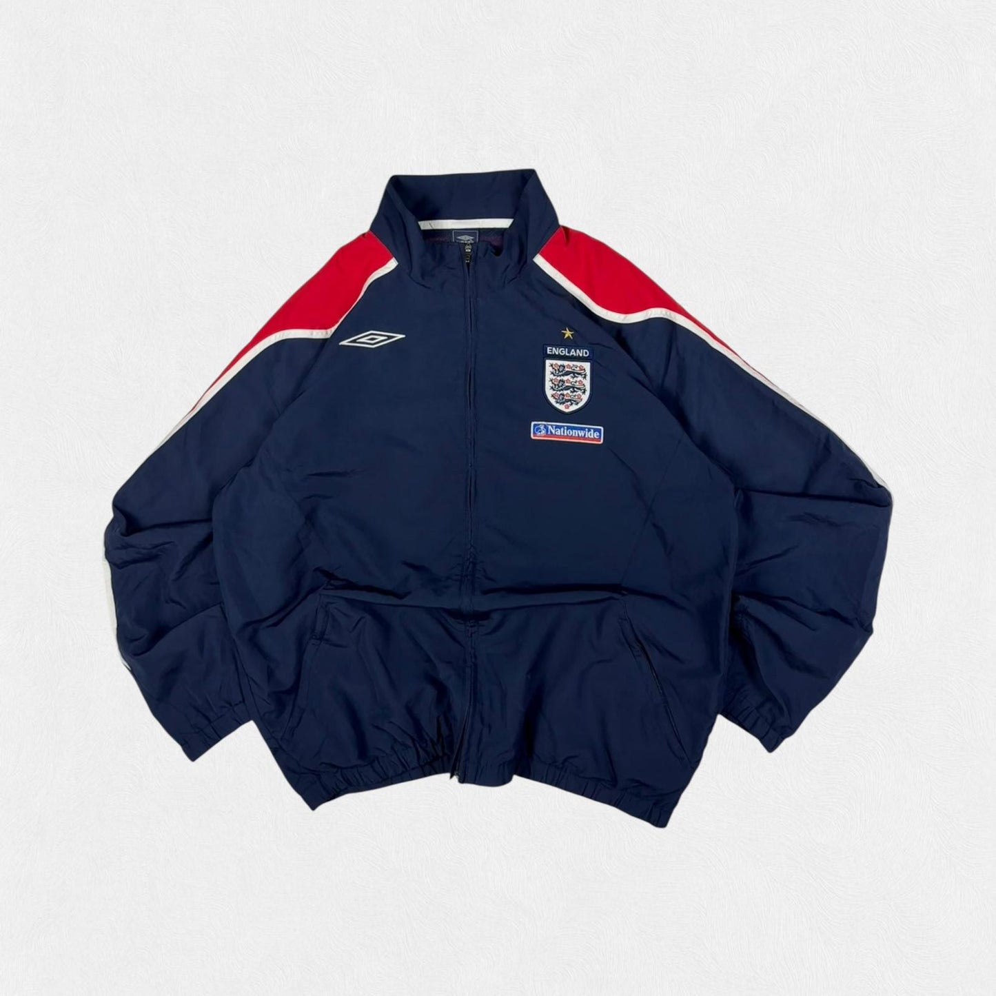 Vintage England 2007-09 Umbro football track jacket (XL)