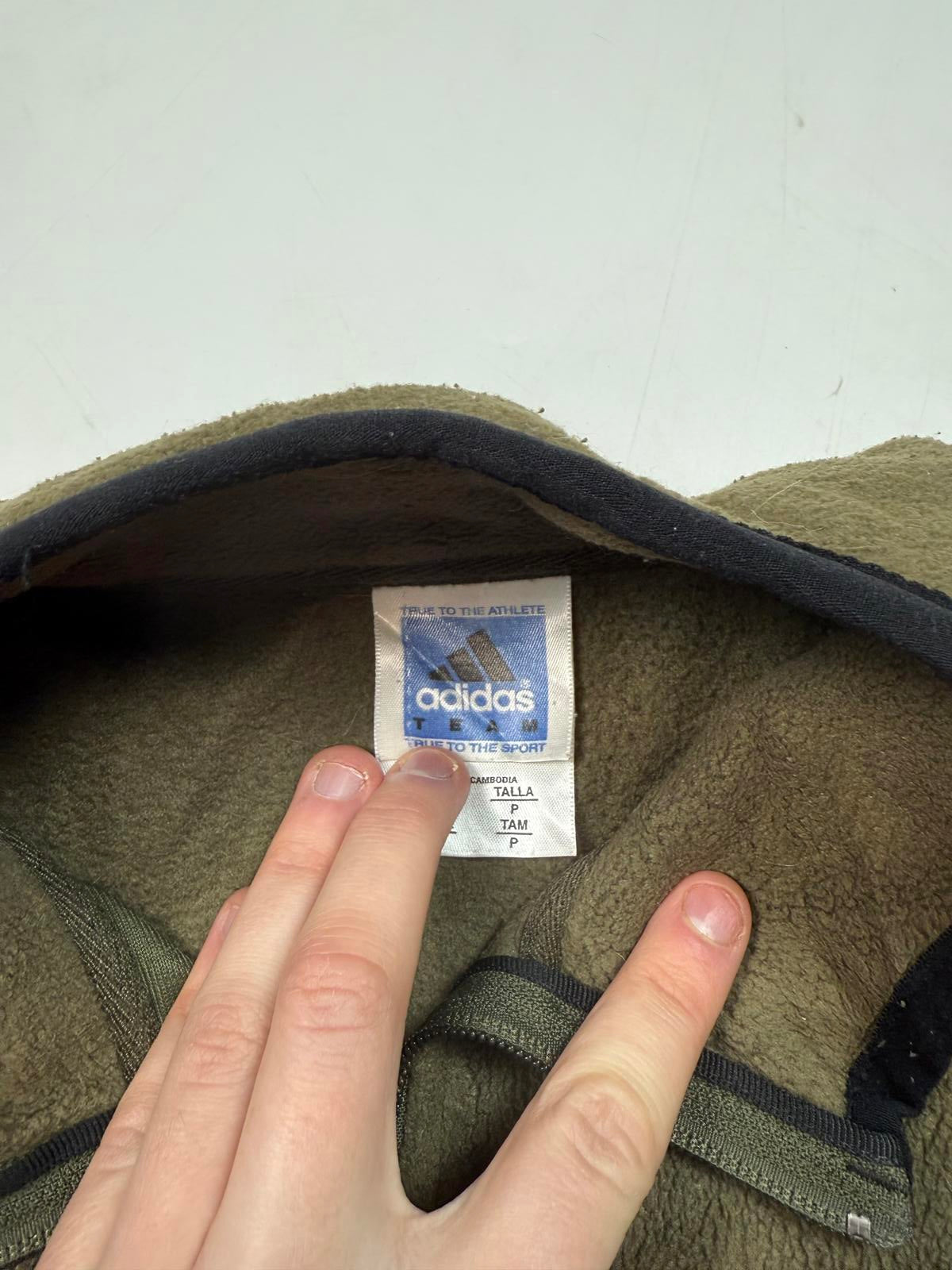 Vintage 90s Adidas gilet fleece jacket (S)