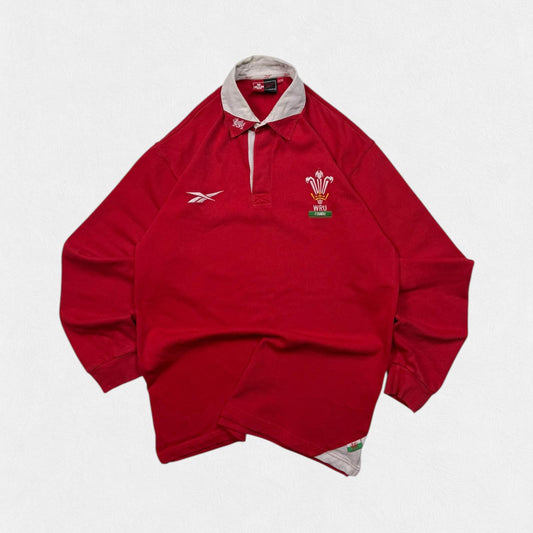 Vintage Wales 1998-00 Reebok rugby union shirt (M)