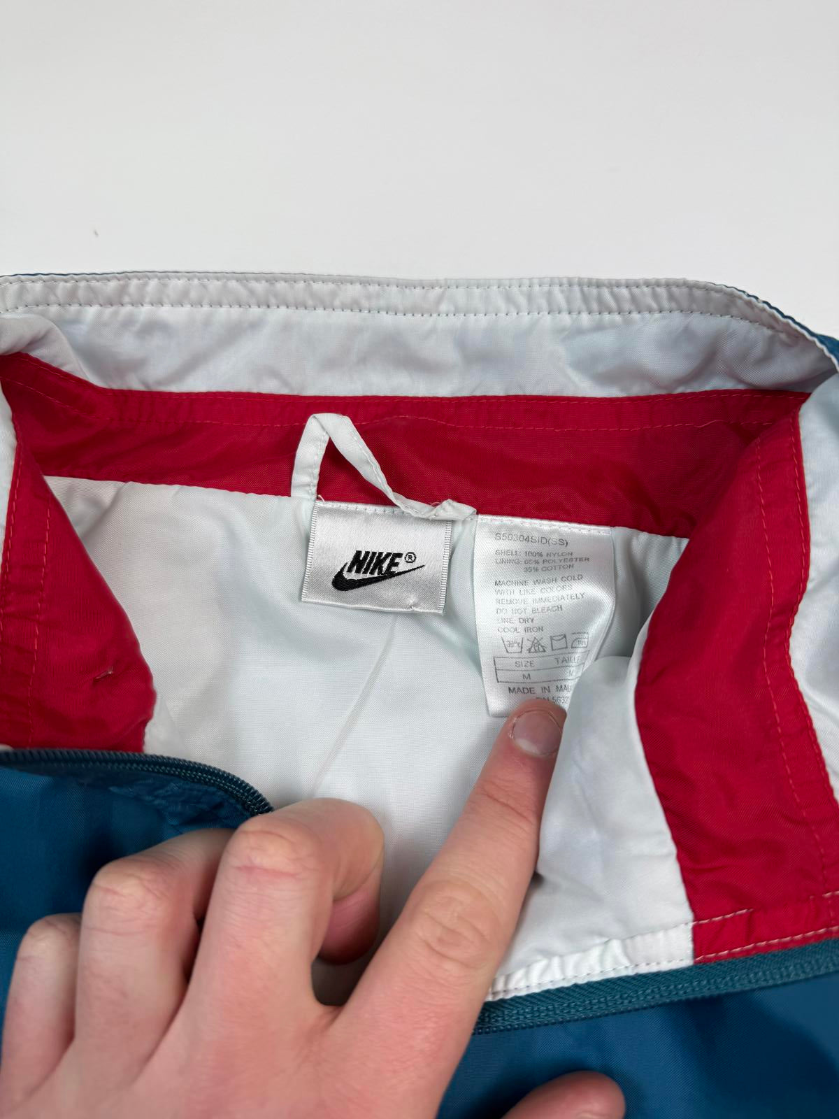Vintage 90s Nike colour block track jacket (M)