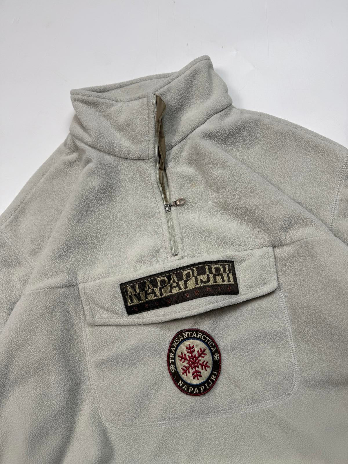 Vintage 90s Napapijri quarter zip fleece (M)