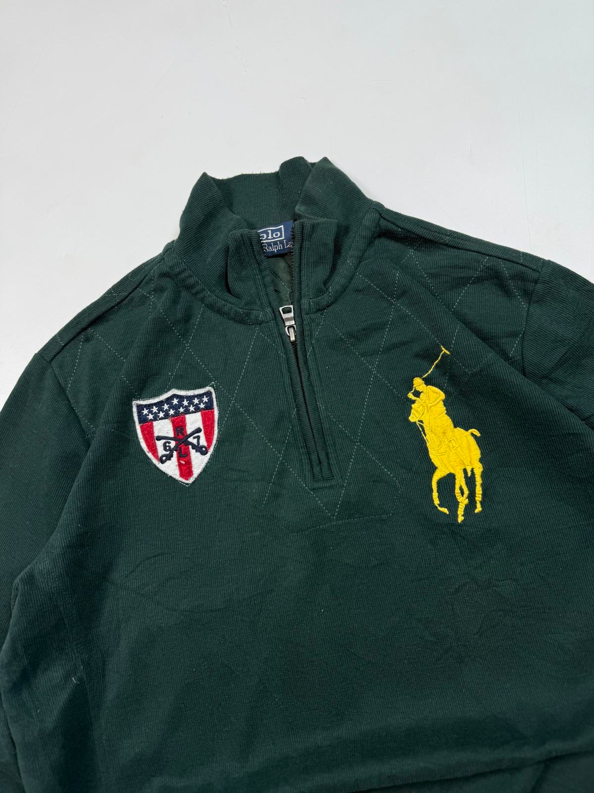 Vintage Polo Ralph Lauren big pony quarter zip sweatshirt (M)