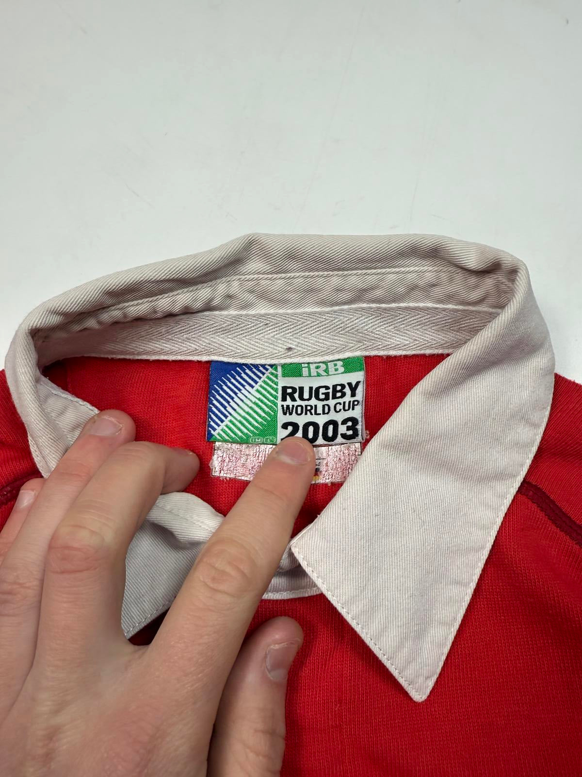 Vintage Wales 2003 world cup Reebok rugby union shirt (XL)
