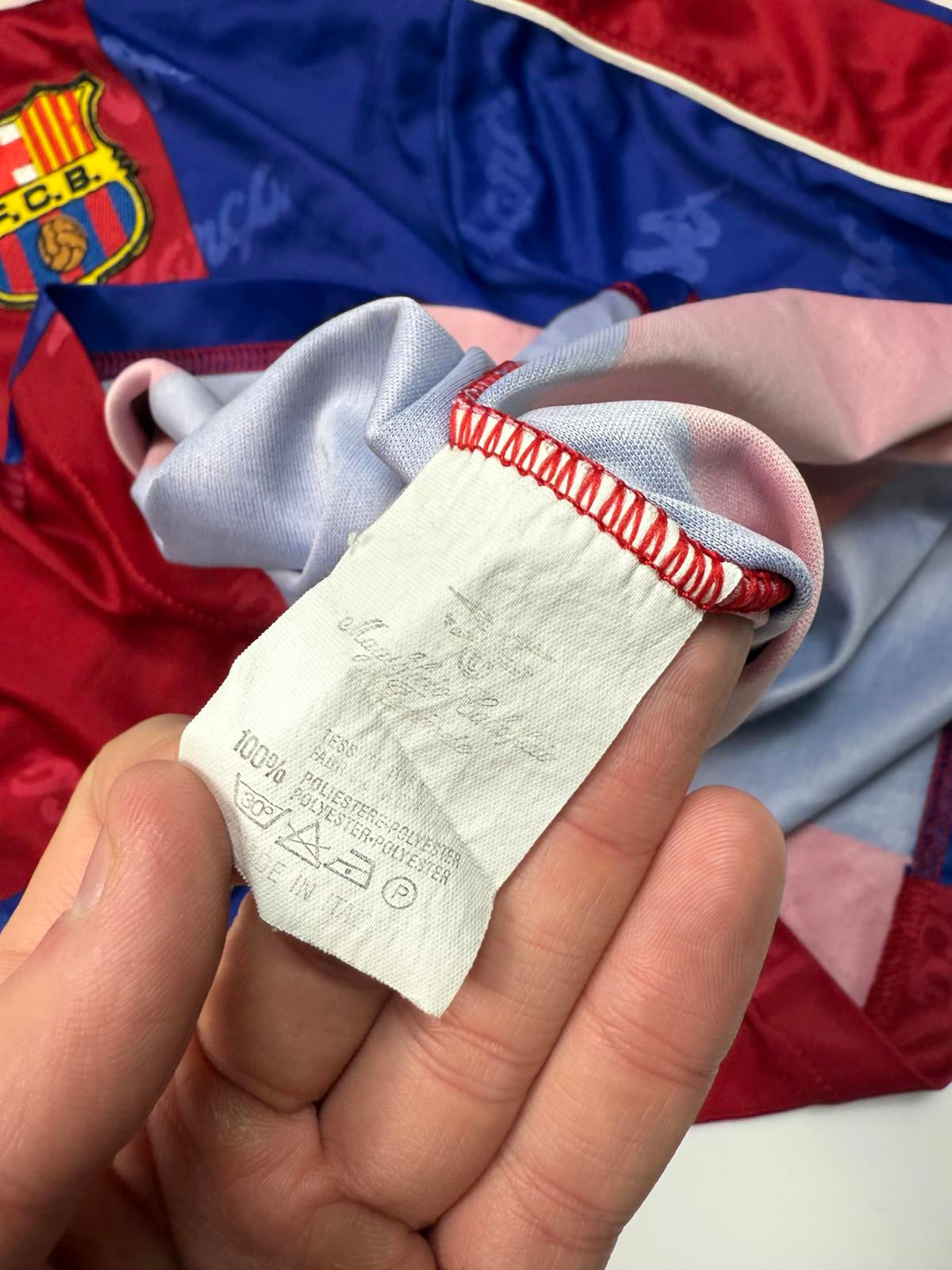 Vintage Barcelona 1992-95 Kappa home football shirt (L)