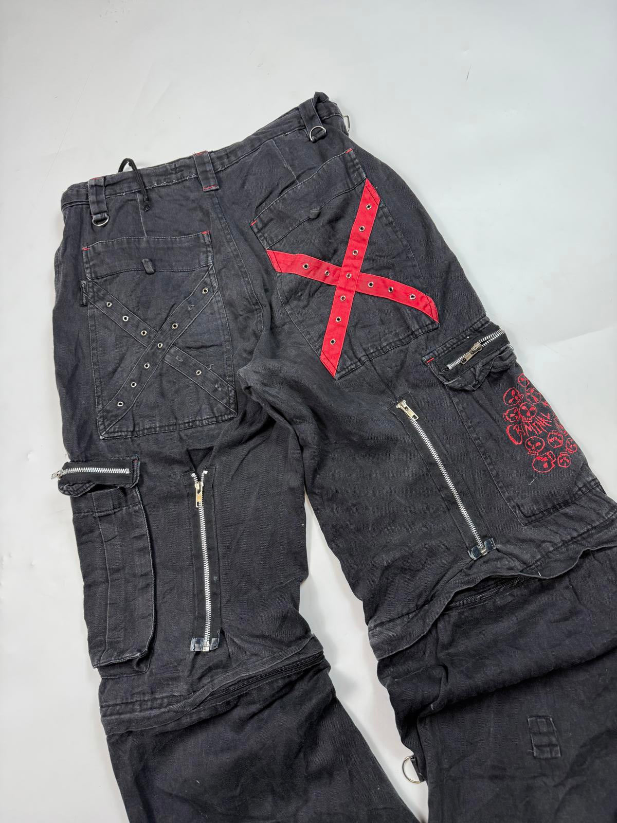 Vintage Criminal damage goth punk baggy Jeans (W32)