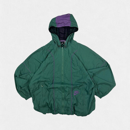 Vintage 90s Nike hooded windbreaker jacket (L)