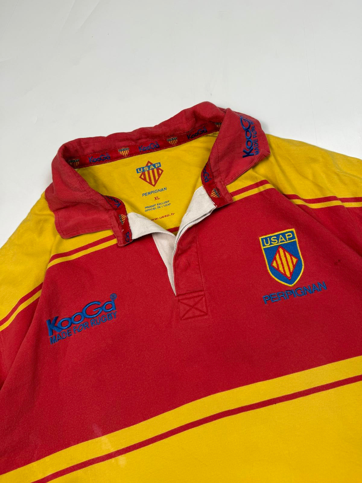 Vintage Perpignan Kooga rugby union shirt (XL)