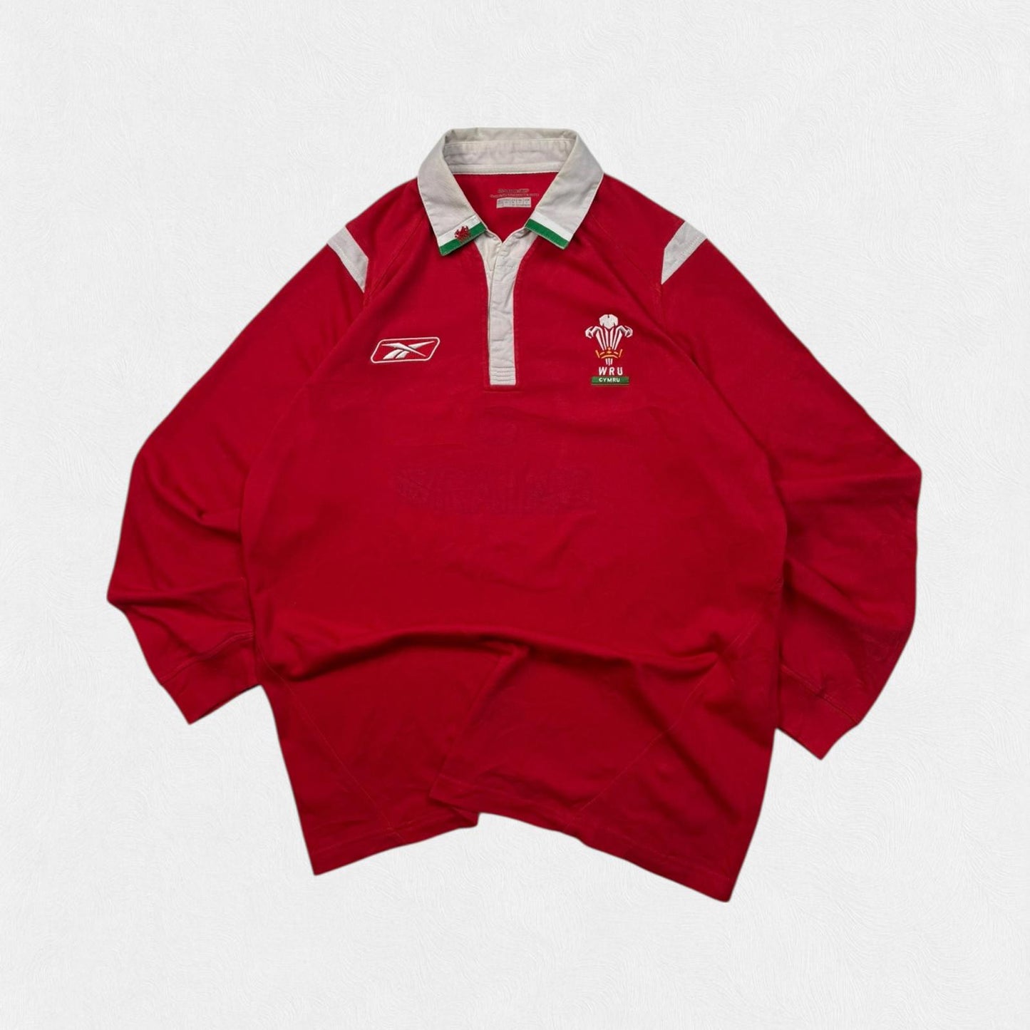 Vintage Wales 2005/06 Reebok rugby union shirt (L)