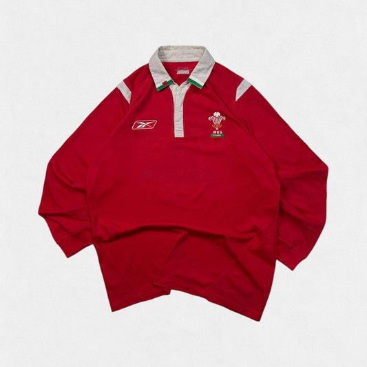 Vintage Wales 2005/06 Reebok rugby union shirt (L)