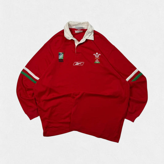 Vintage Wales rugby world cup 2003 Reebok rugby shirt (XL)