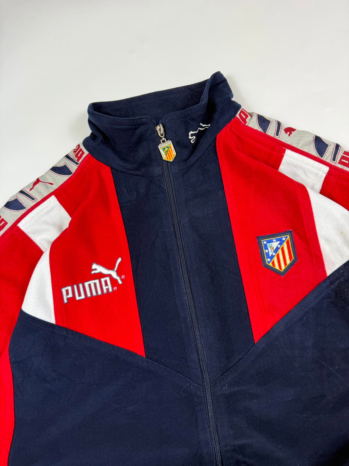 Vintage Atletico Madrid 1994/95 Puma football track jacket (L)