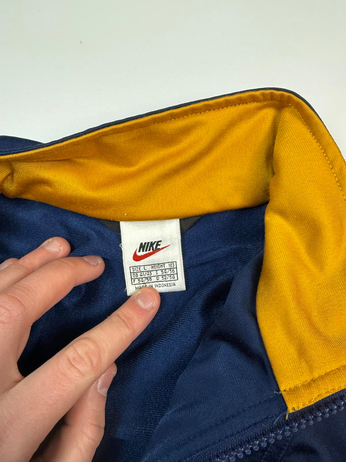 Vintage 90s Nike colour block track jacket (L)