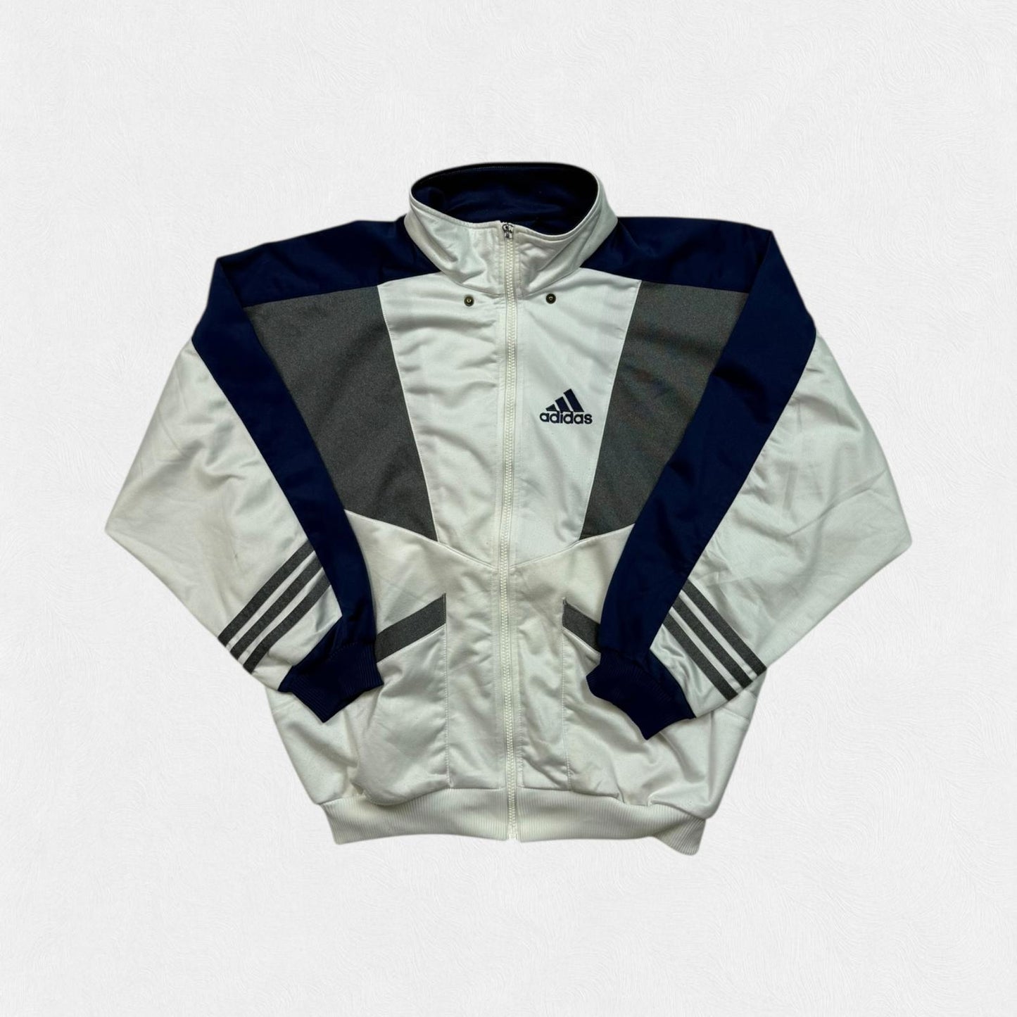 Vintage 90s Adidas colour block track jacket (M)