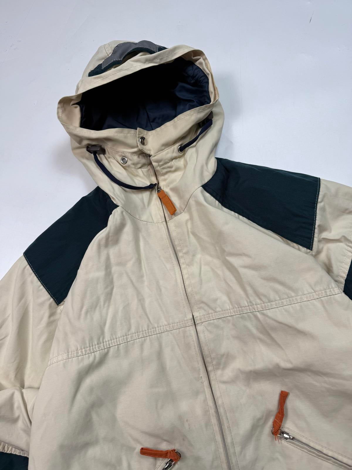 Vintage Napapijri geographic hooded jacket (M)