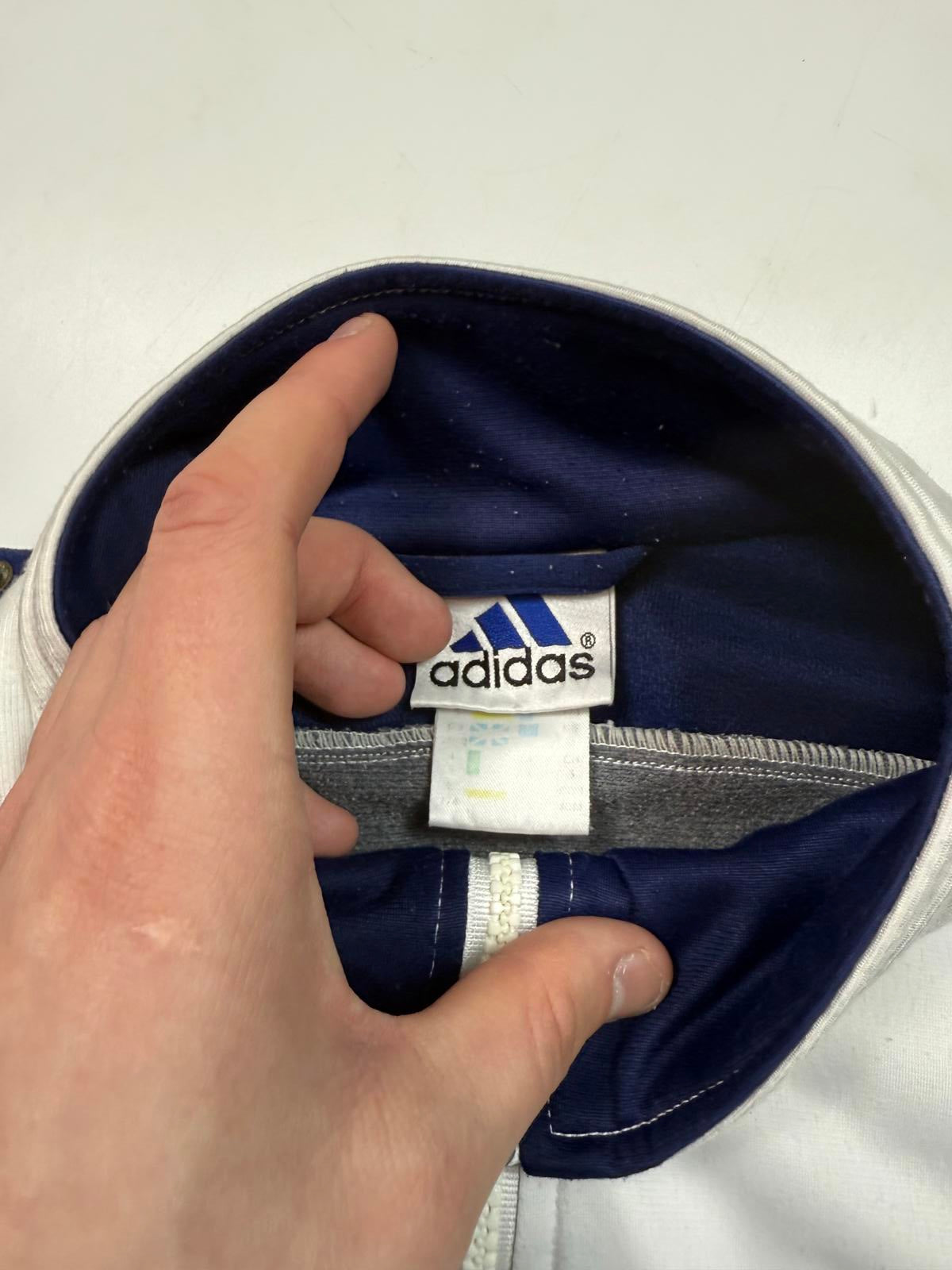 Vintage 90s Adidas colour block track jacket (M)