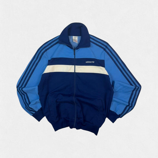 Vintage 80s Adidas originals colour block track top (M)