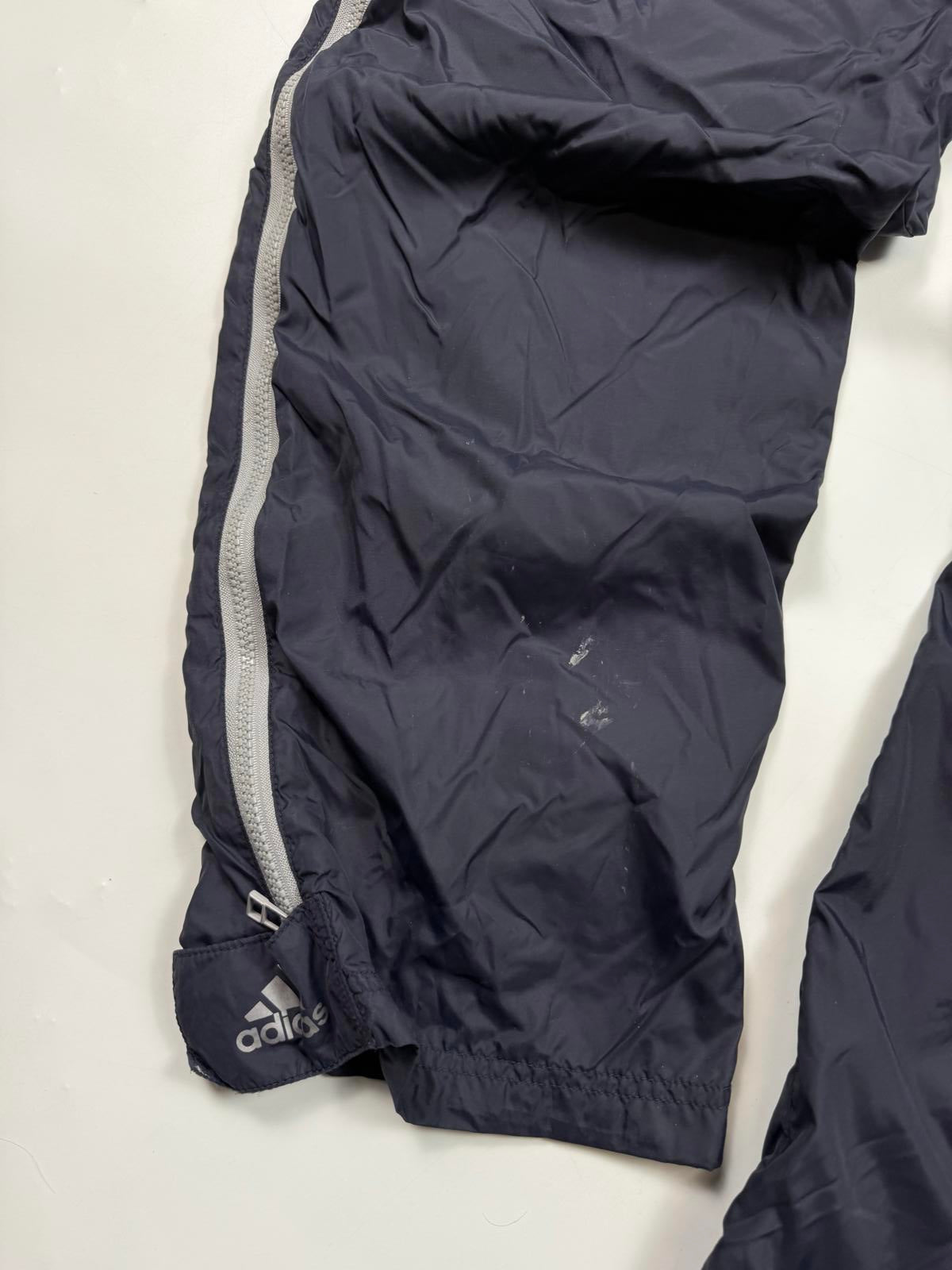 Vintage Adidas side stripe baggy track pants (L)