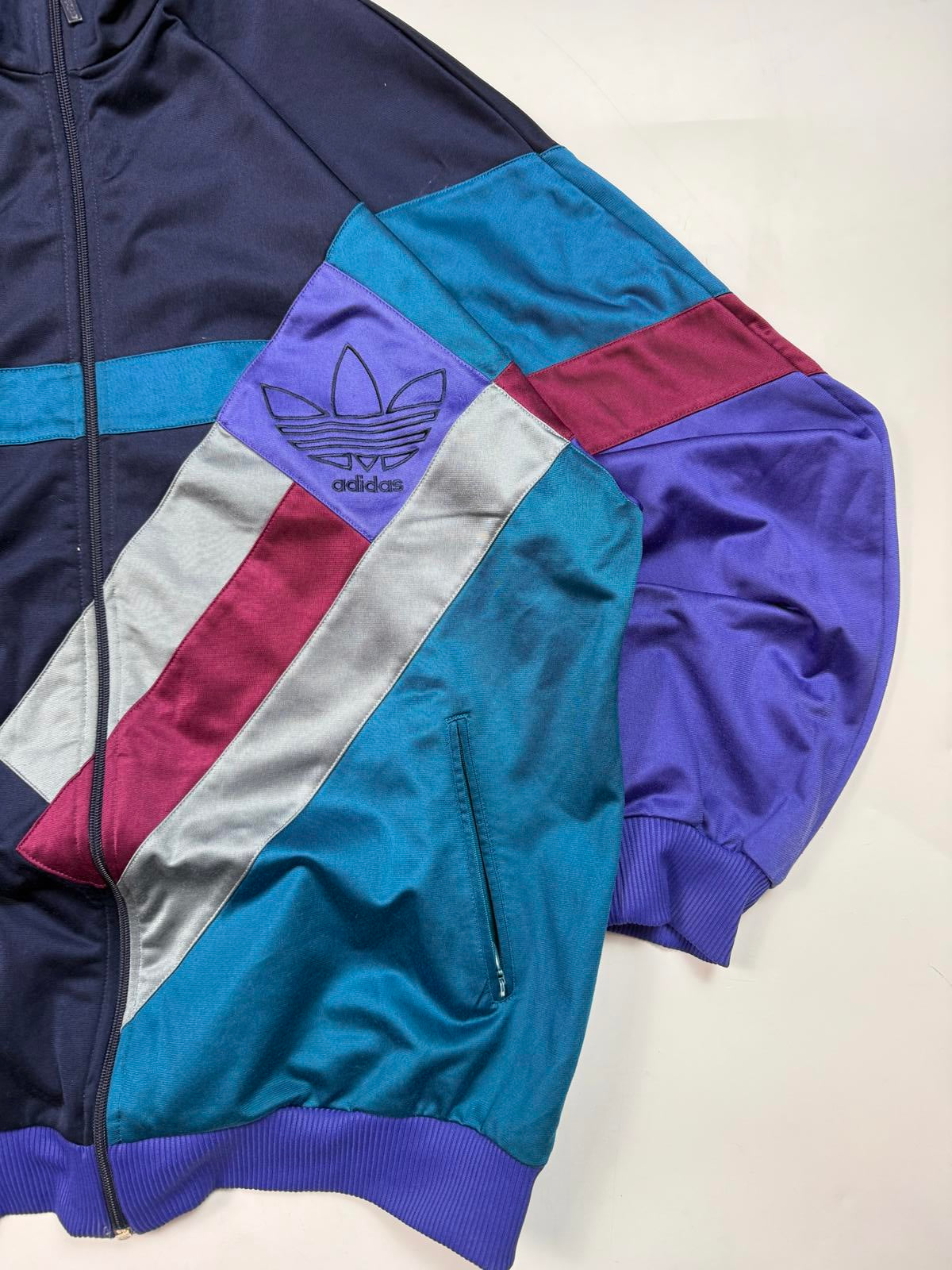 Vintage 90s adidas originals abstract track jacket (L)