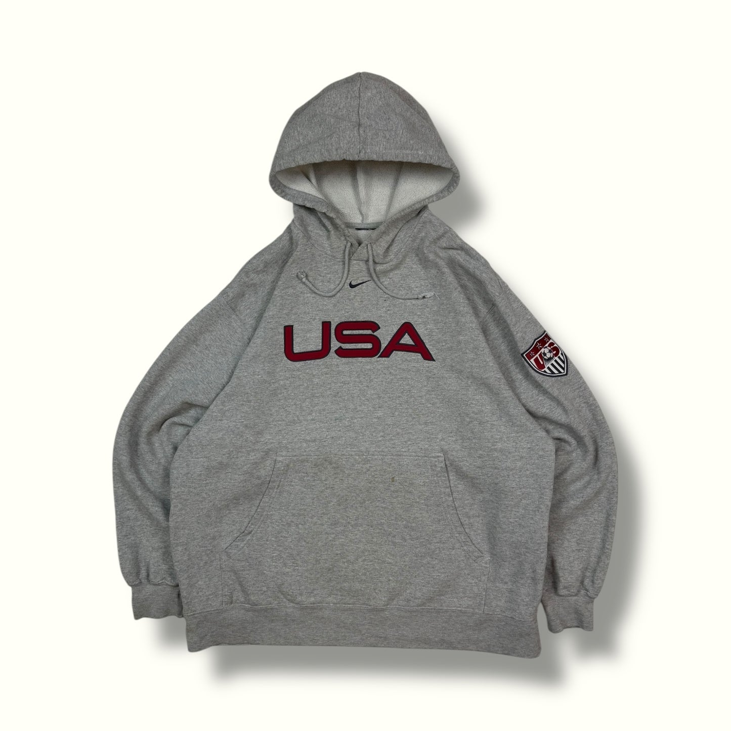 90s Nike USA football centre swoosh hoodie
