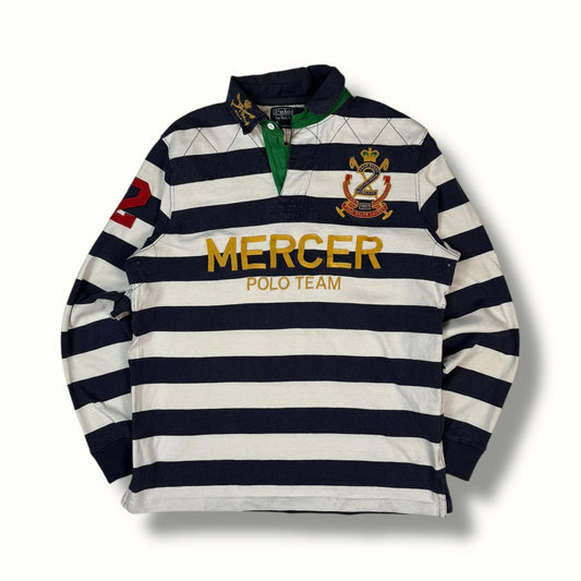 90s Polo Ralph Lauren rugby polo shirt striped pattern