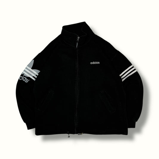Vintage 90s adidas zip up sweatshirt black
