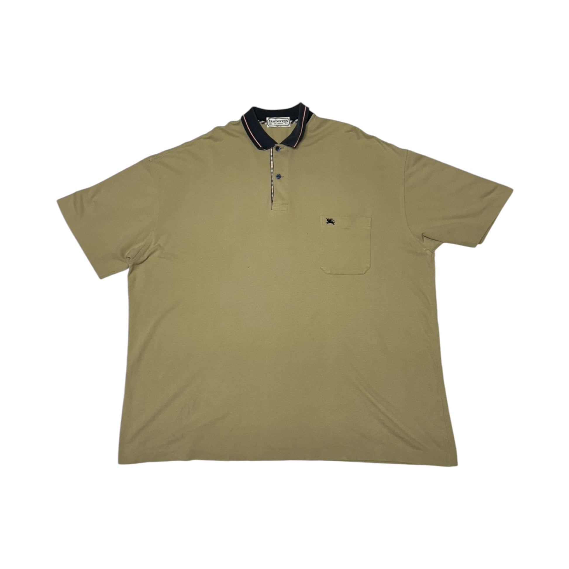 Burberry polo shirt 90s beige 3XL