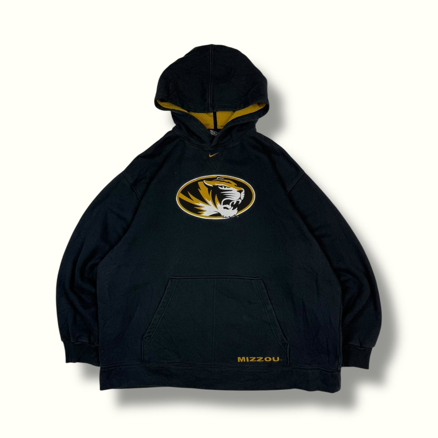 Vintage 90s Nike Missouri tigers centre swoosh hoodie