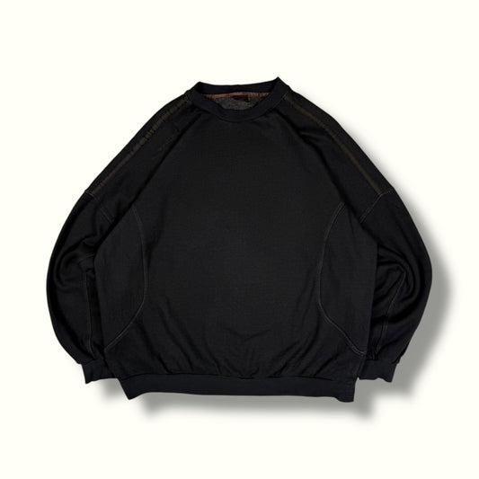 90s nike spell out sweatshirt black
