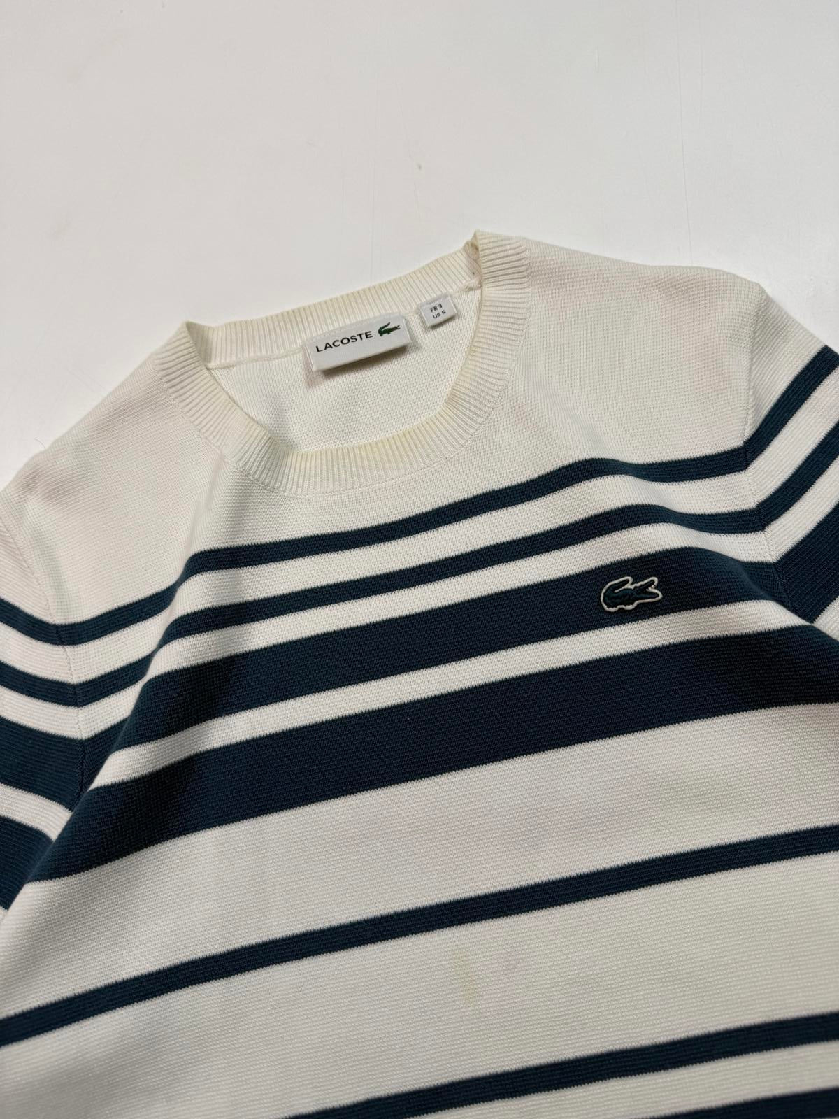 Lacoste striped knit sweater (S)